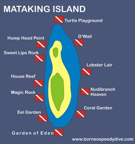Tauchgebiet Mataking Island