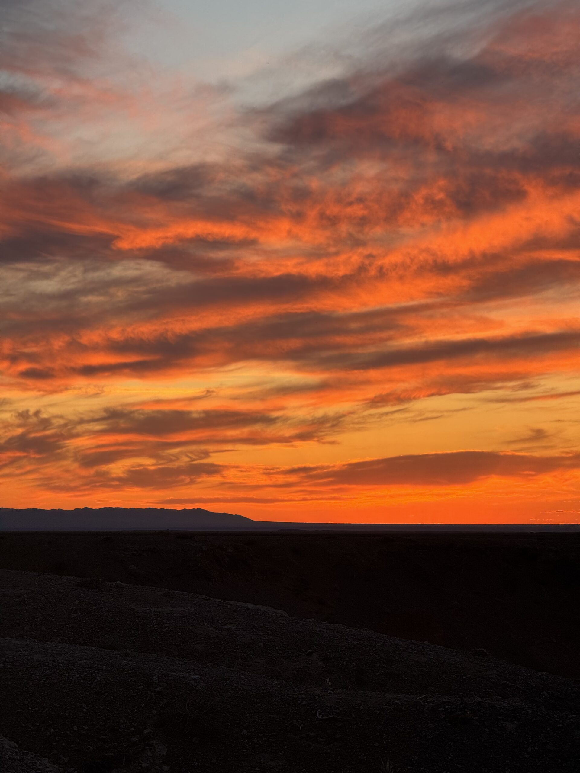 Mongolei-Sonnenuntergang
